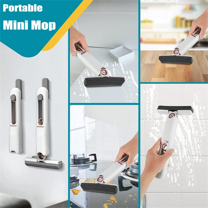 Glass , Kitchen & Car Cleaning Portable Mini Mop – The Essential Spot